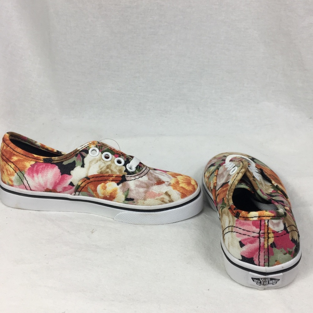 NIB Kids Vans Classic with Floral Pattern NEW - Picture 5 of 6